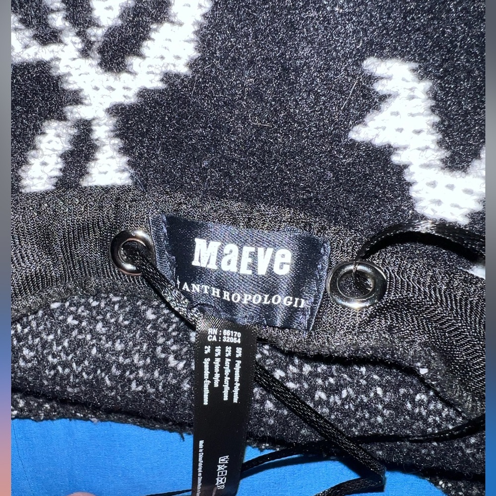 Anthropologie Maeve Black and White Bow Beret Hat - Picture 5 of 5